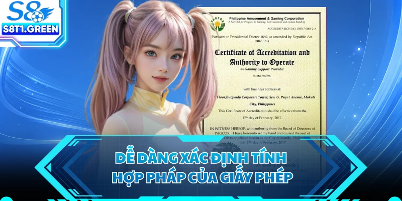 Dễ dàng xác định tính hợp pháp của giấy phép